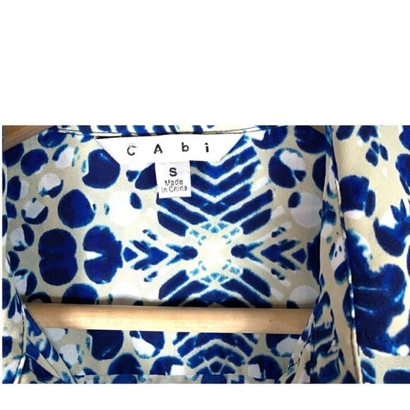 Cabi #422 Blue Jewel Button Down Shirt Dress - Picture 15 of 16